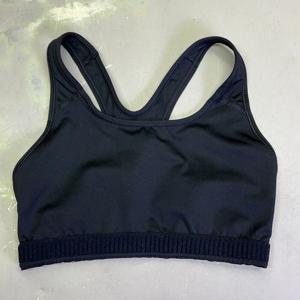 NIKE Swoosh Logo Dri-Fit Sports Bra Women's Sz S Black/White (Pre-Owned) - Picture 8 of 12